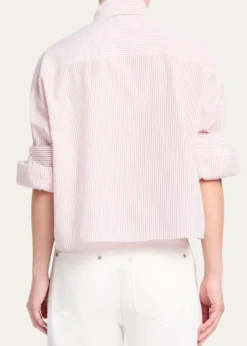 TWPTie One On Striped Button-Front Shirt