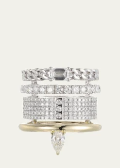 TYPE JEWELRYTypestack Mix Metal Diamond Ring