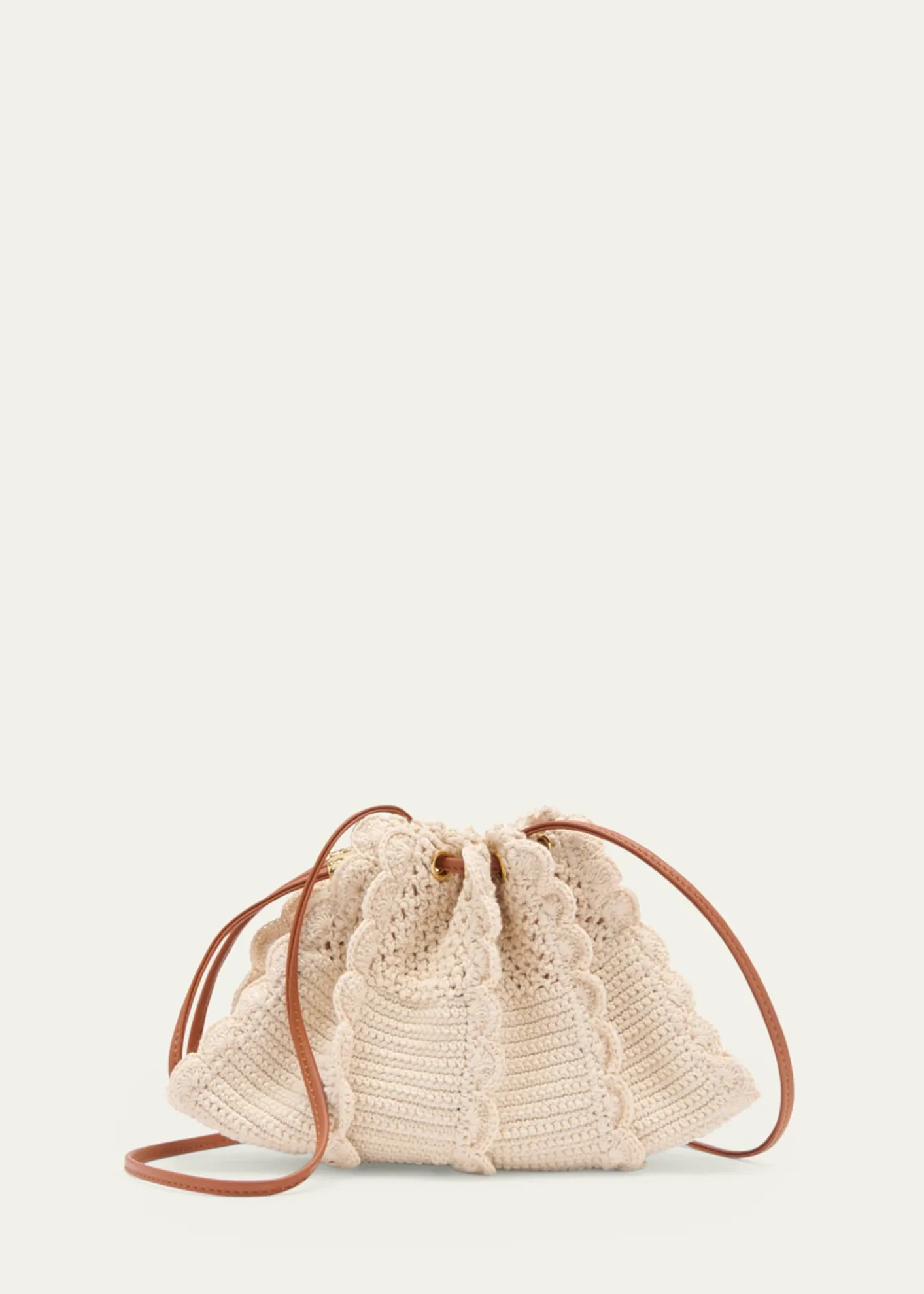 Ulla JohnsonAdria Small Wavy Crochet Crossbody Bag