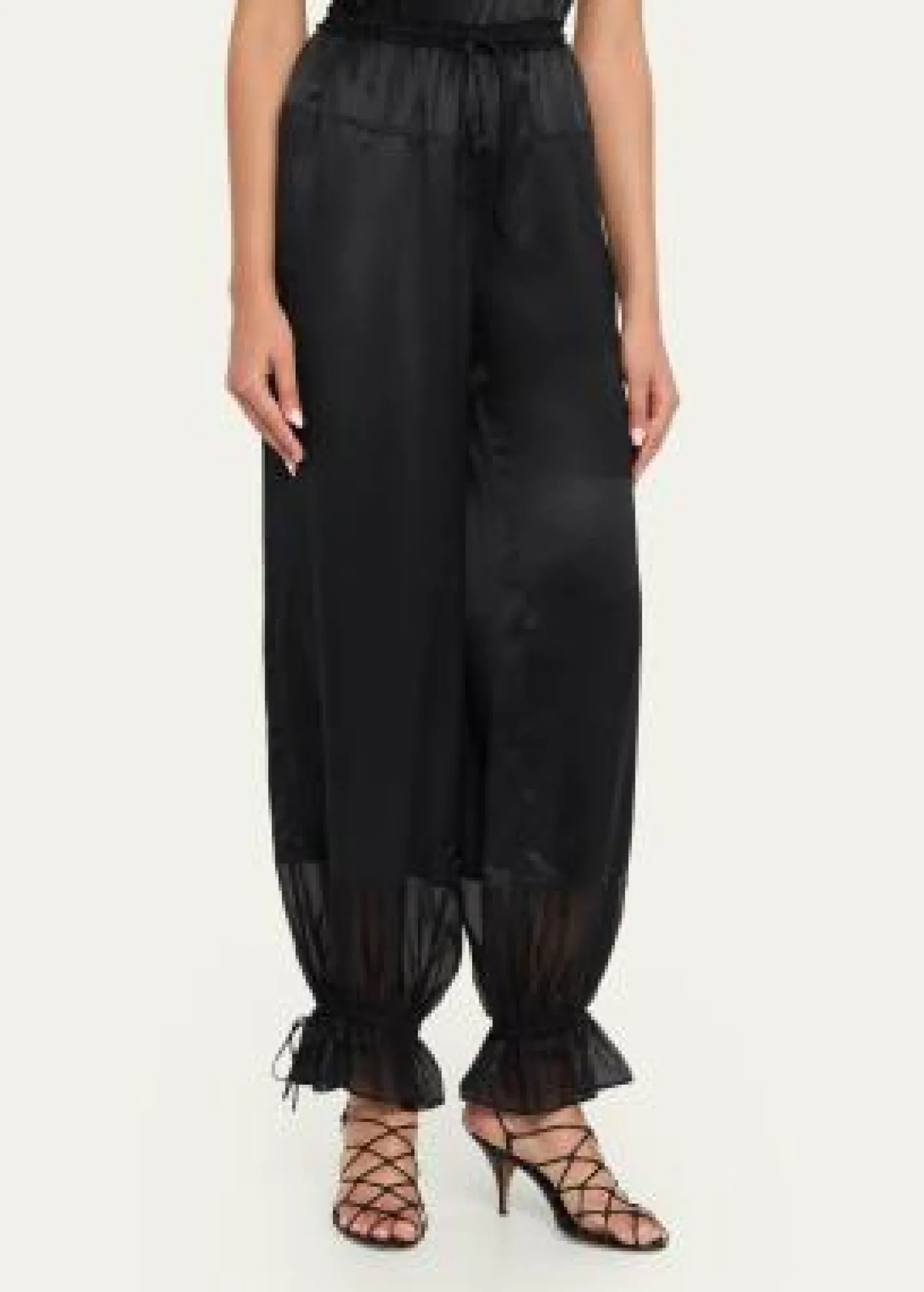 Ulla JohnsonCamile Silk Drawstring Pants