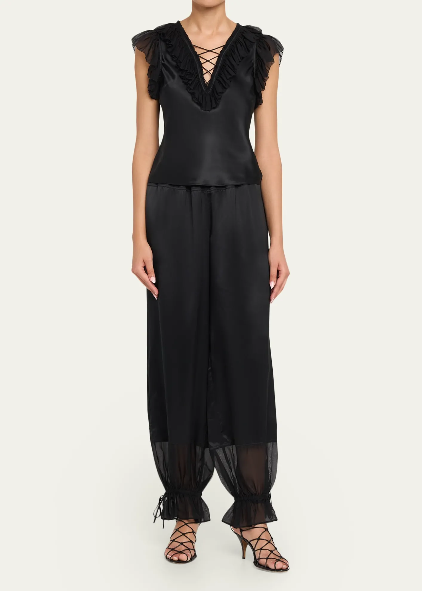 Ulla JohnsonCamile Silk Drawstring Pants