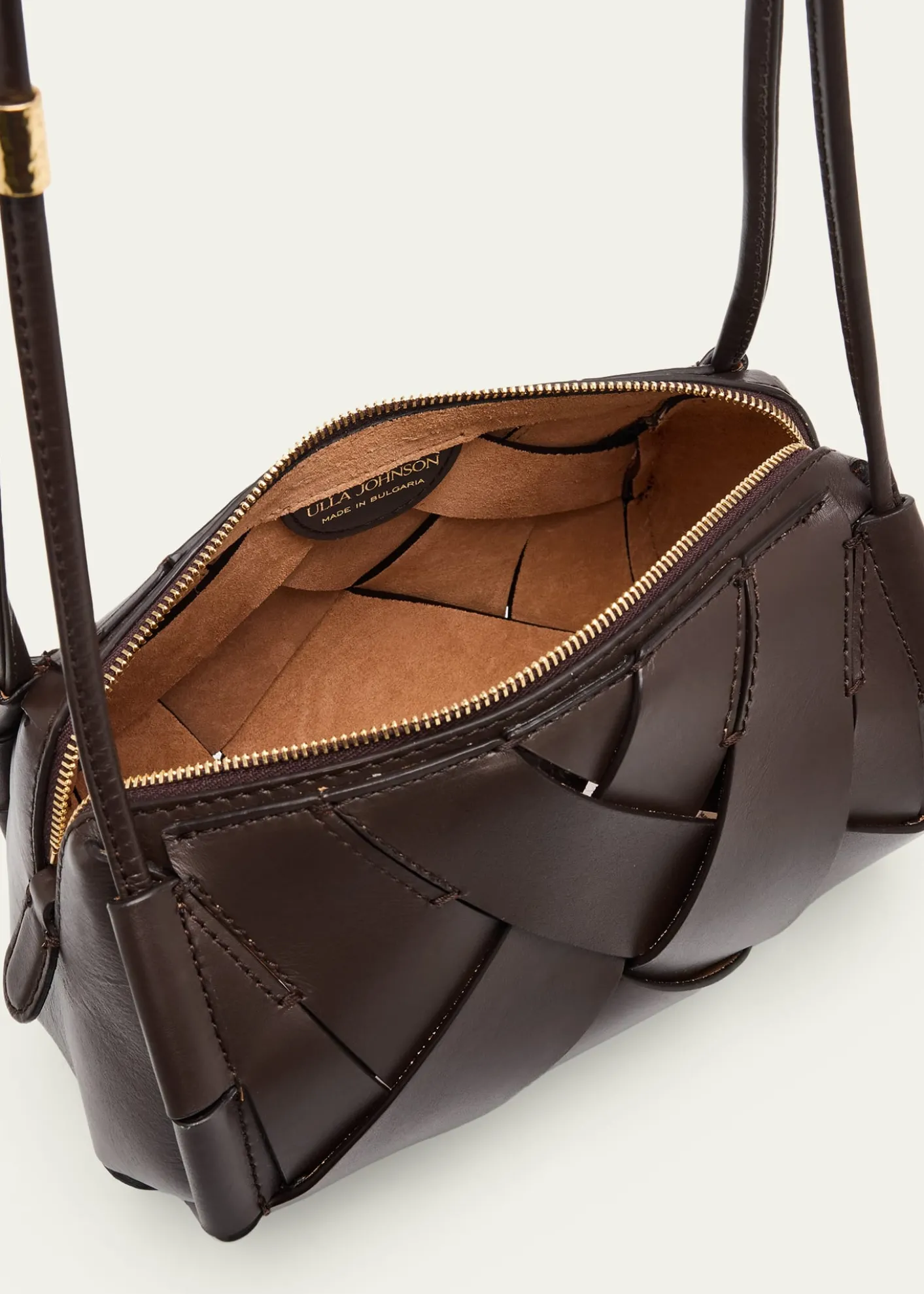 Ulla JohnsonCharlotte Woven Leather Camera Bag