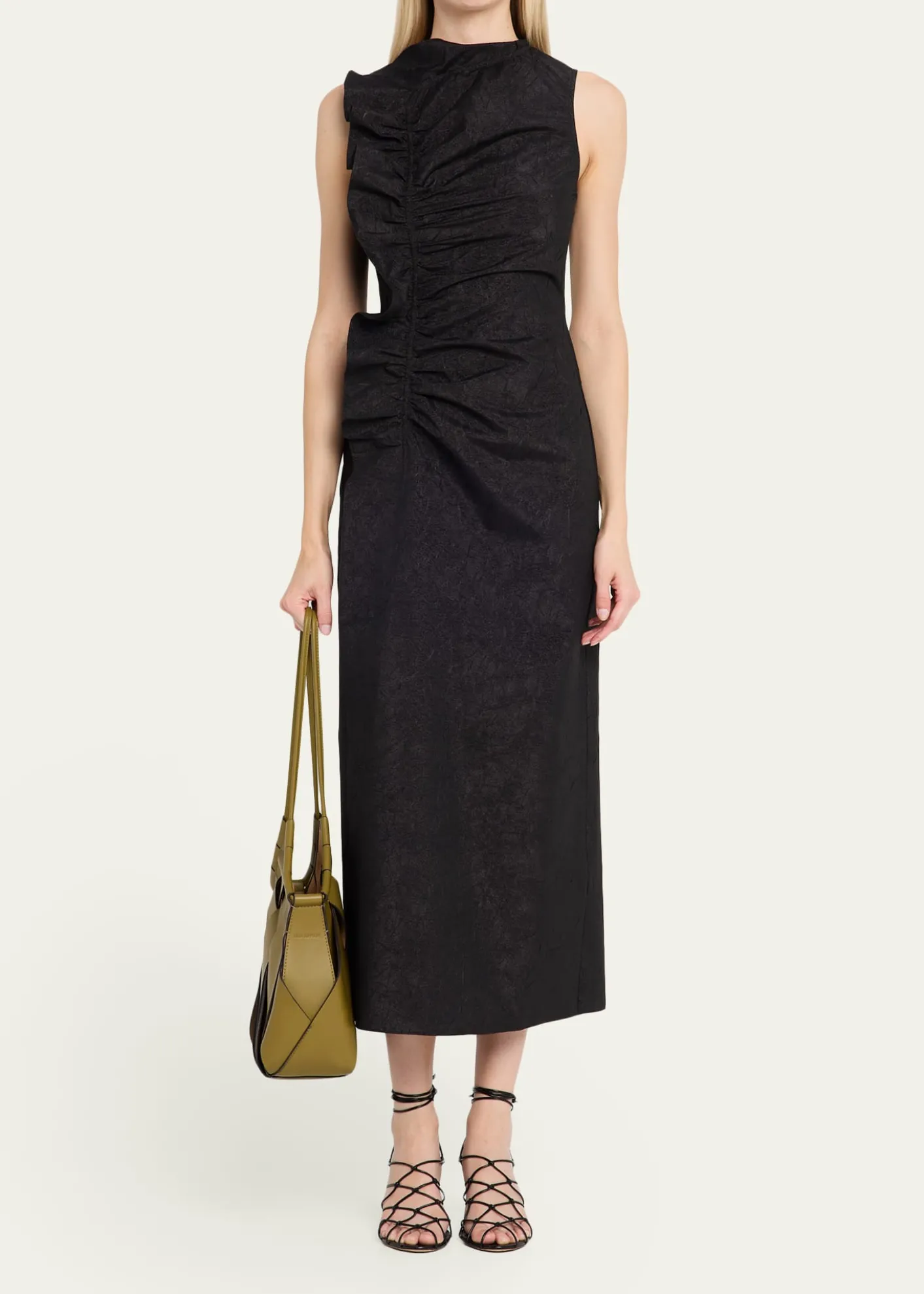 Ulla JohnsonCharlotte Woven Leather Shoulder Bag