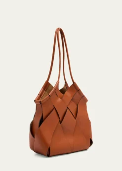 Ulla JohnsonCharlotte Woven Leather Shoulder Bag