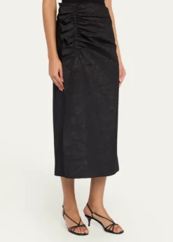 Ulla JohnsonEllis Taffeta Midi Skirt