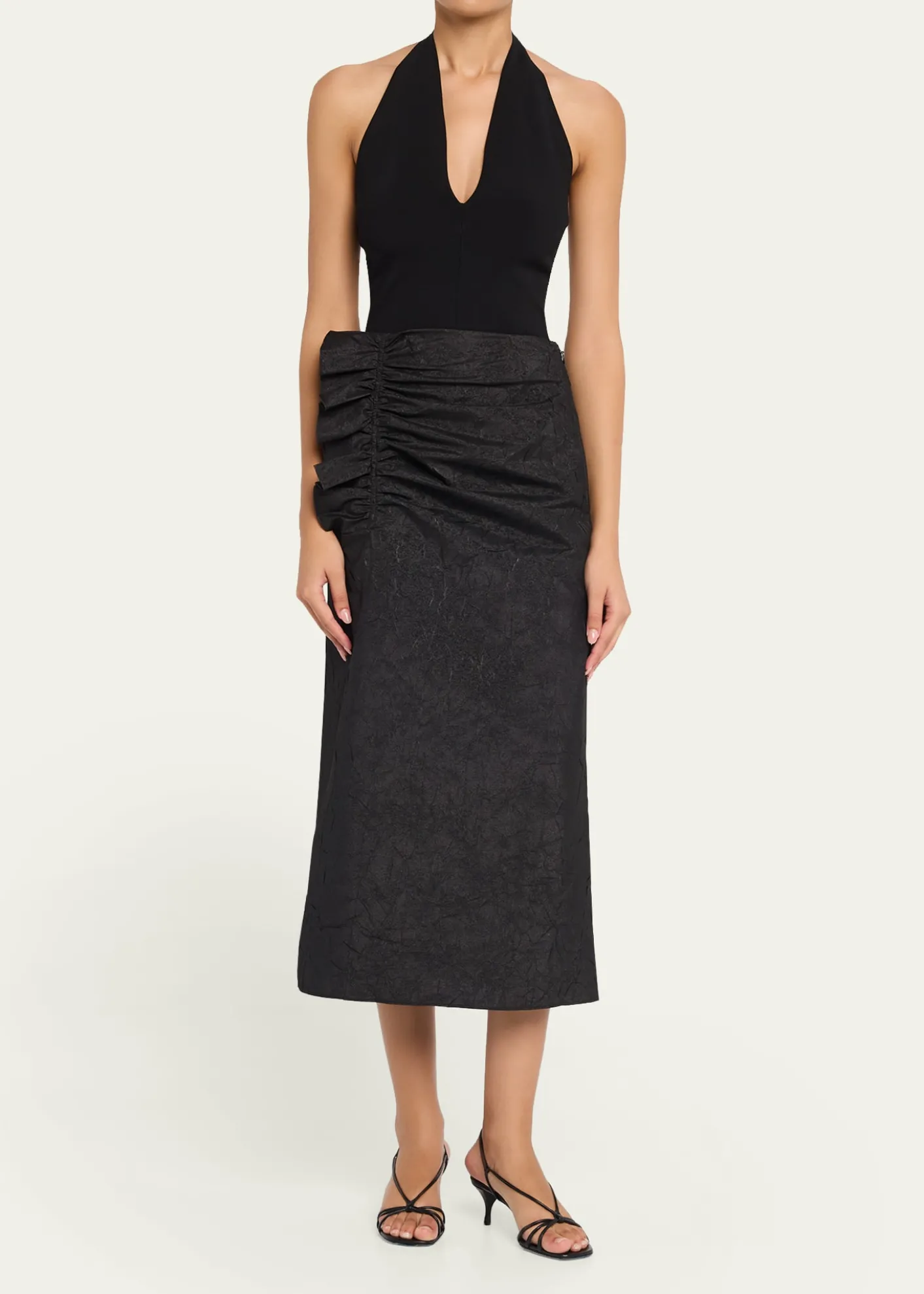 Ulla JohnsonEllis Taffeta Midi Skirt