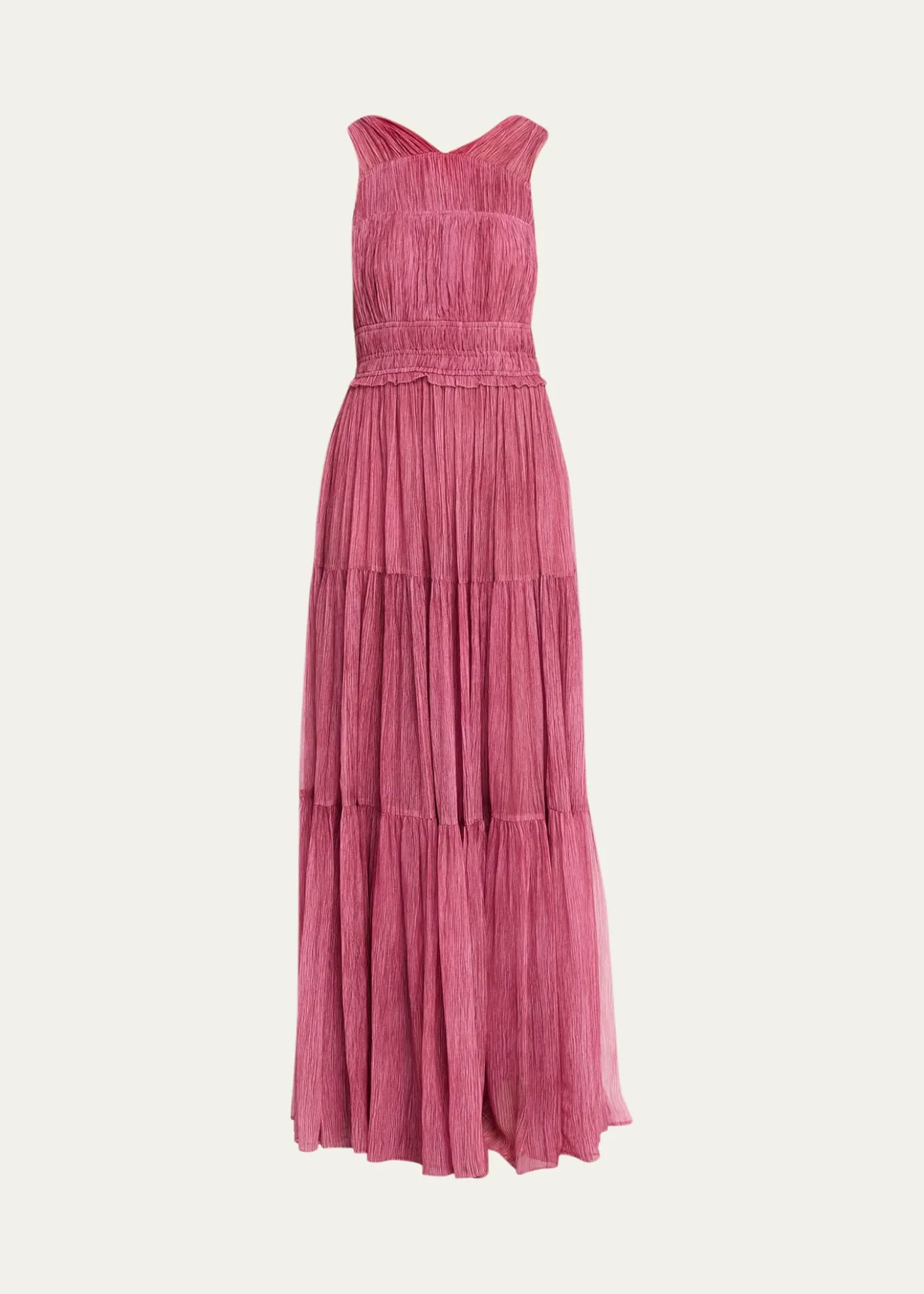 Ulla JohnsonFreesia Sleeveless Silk Chiffon Gown