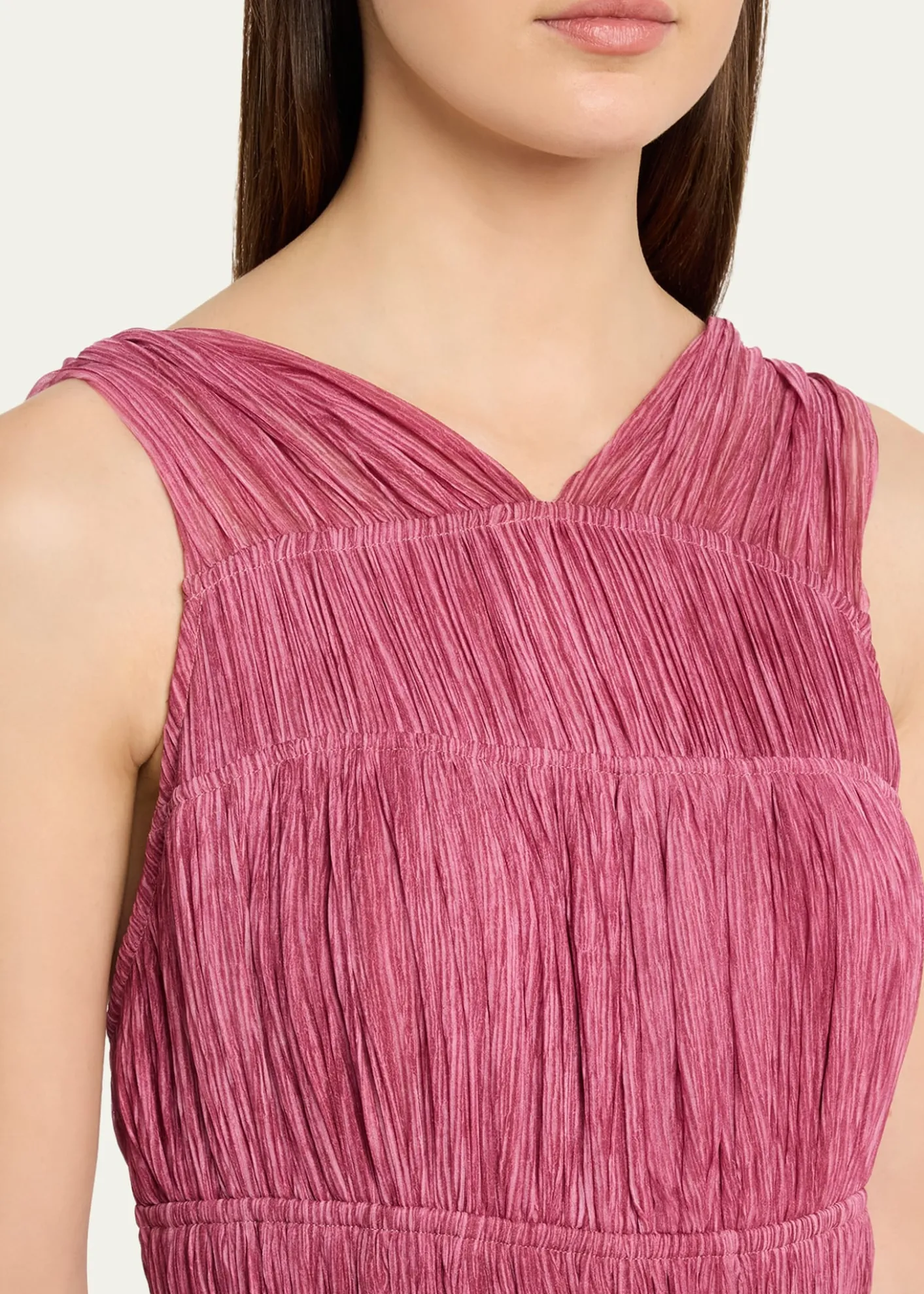Ulla JohnsonFreesia Sleeveless Silk Chiffon Gown