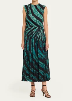 Ulla JohnsonFreya Shibori Tie-Dye Midi Skirt
