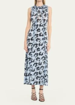 Ulla JohnsonIsabelle Sleeveless Ruffle Jersey Dress