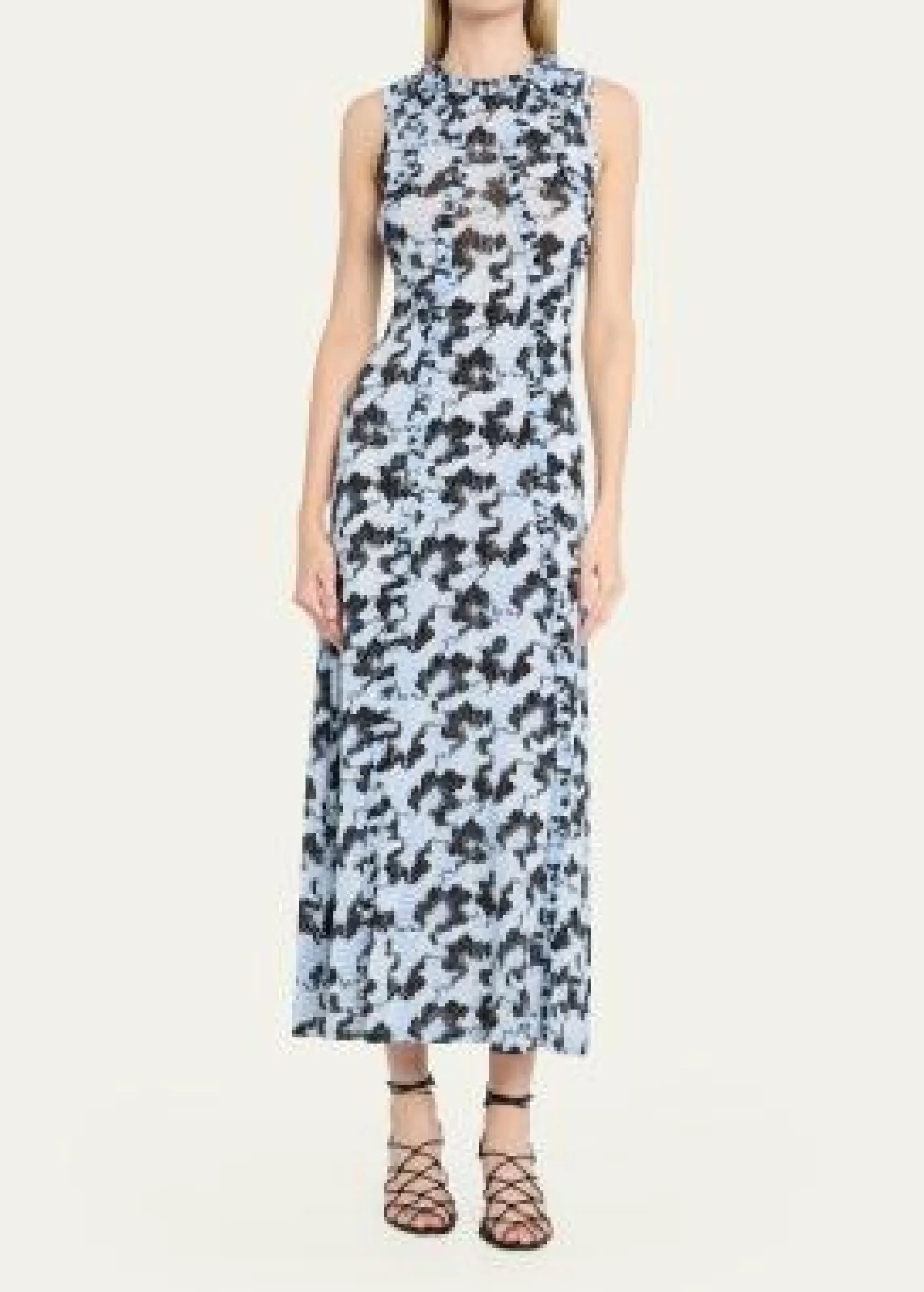 Ulla JohnsonIsabelle Sleeveless Ruffle Jersey Dress