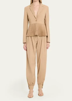 Ulla JohnsonLuella Pleated Wool-Blend Pants