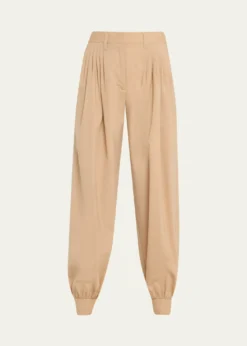 Ulla JohnsonLuella Pleated Wool-Blend Pants