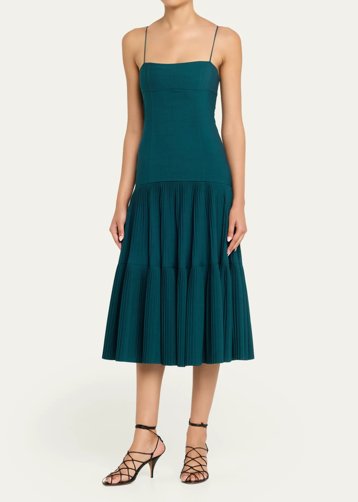 Ulla JohnsonMatilda Wool Drop-Waist Midi Dress