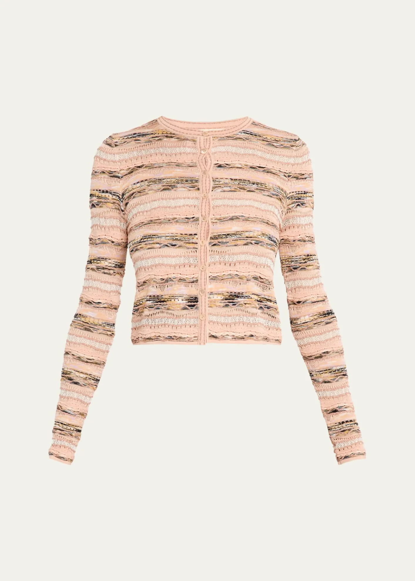 Ulla JohnsonMia Wavy Knit Cardigan