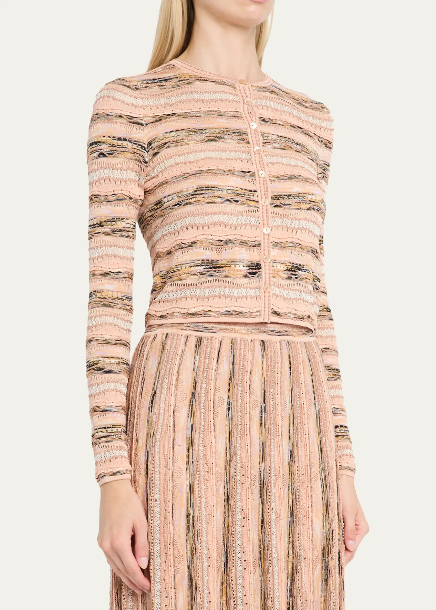 Ulla JohnsonMia Wavy Knit Cardigan
