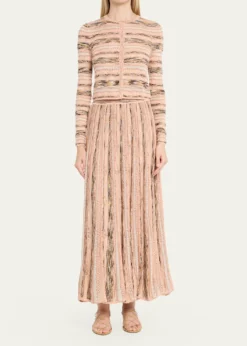 Ulla JohnsonMia Wavy Knit Cardigan