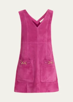 Ulla JohnsonSloane Suede Mini Dress