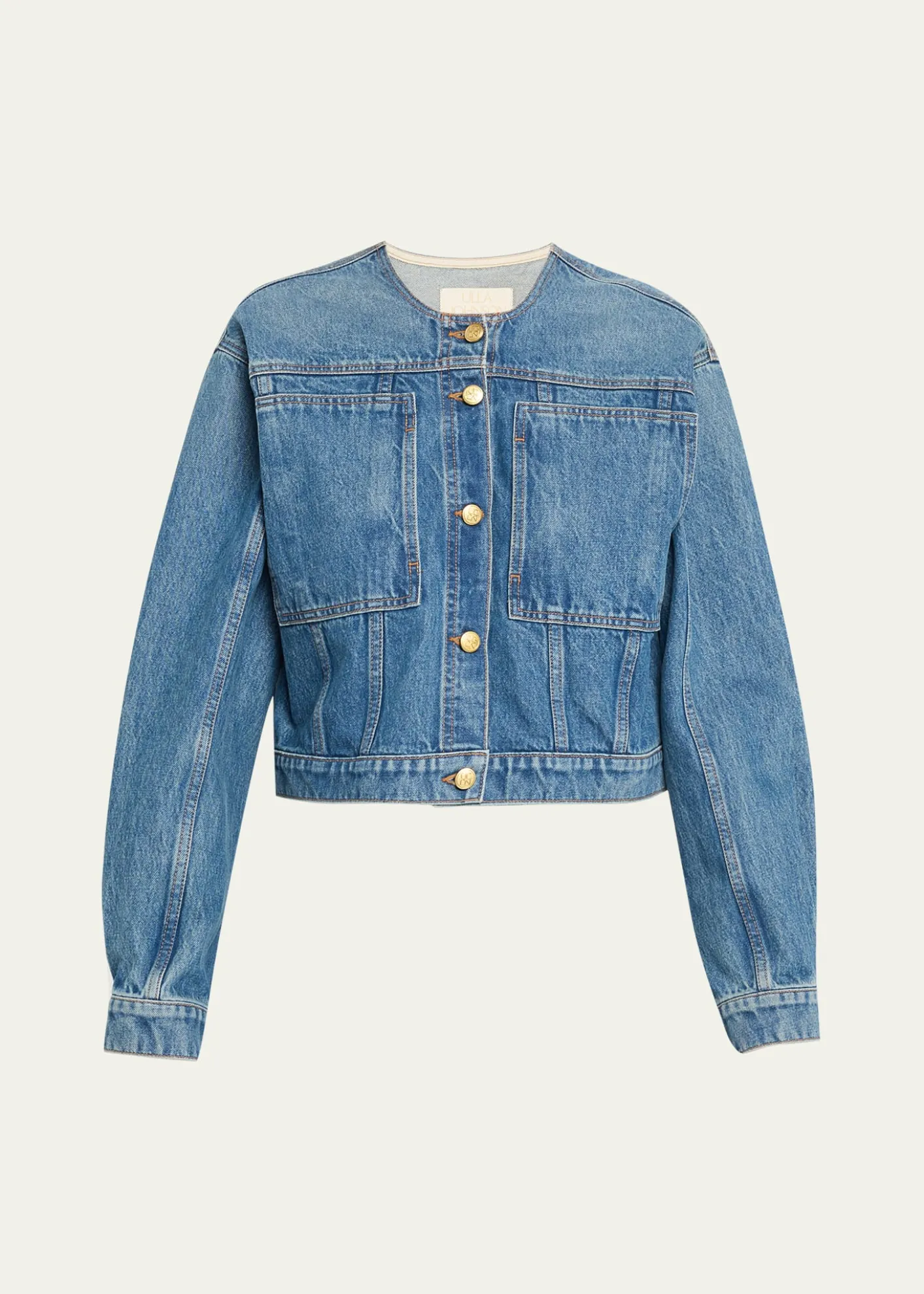 Ulla JohnsonThe Brair Denim Collarless Jacket