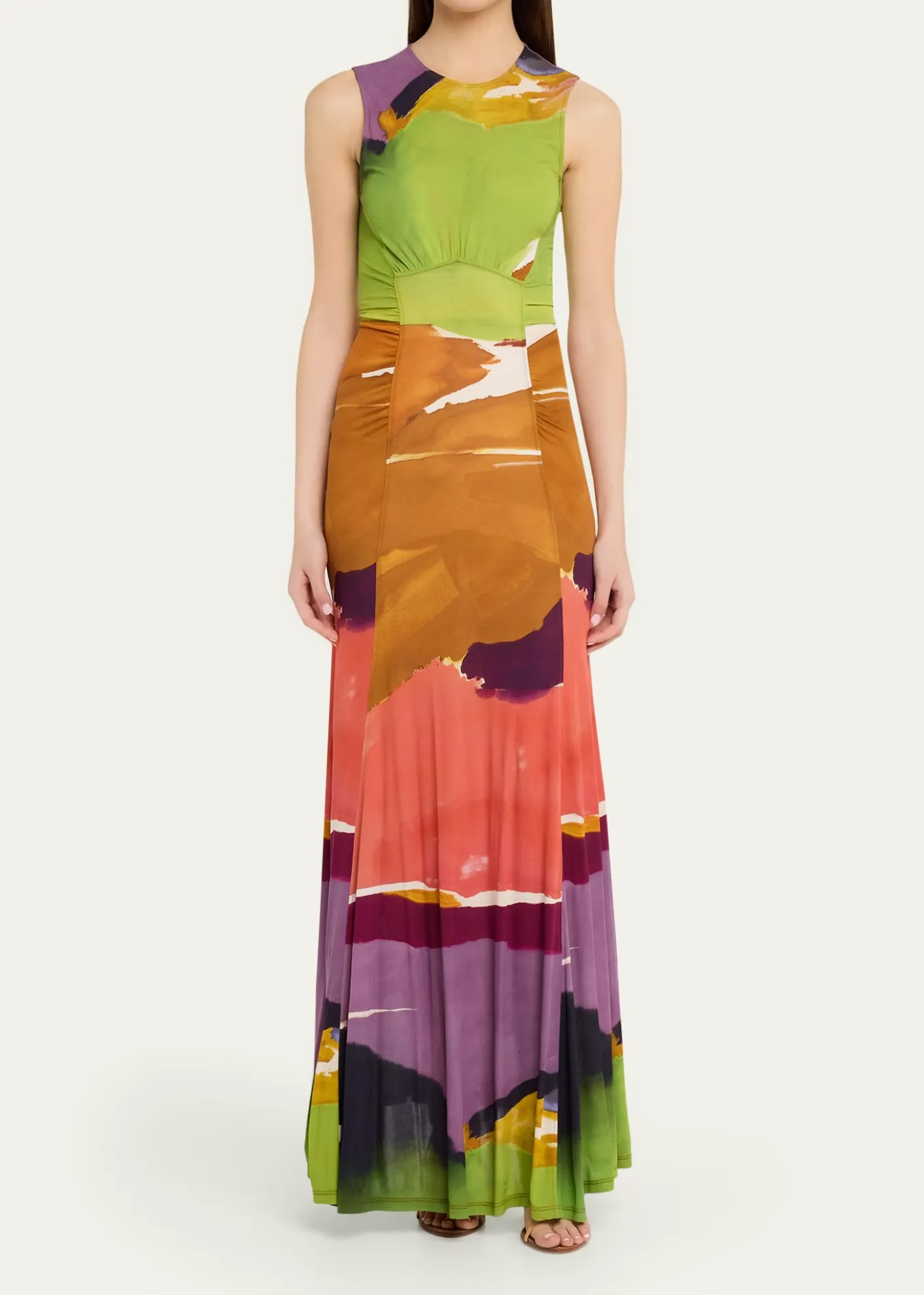 Ulla Johnsonx Helen Frankenthaler Lana Sleeveless Jersey Maxi Dress