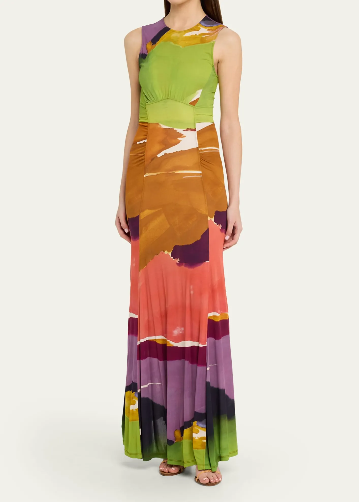 Ulla Johnsonx Helen Frankenthaler Lana Sleeveless Jersey Maxi Dress