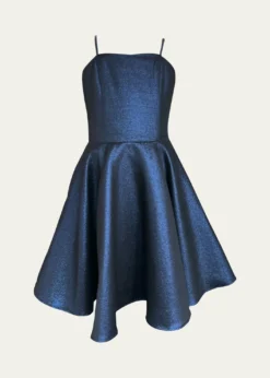 Un Deux TroisGirl's Solid Satin Sweetheart Dress, Size 7-20