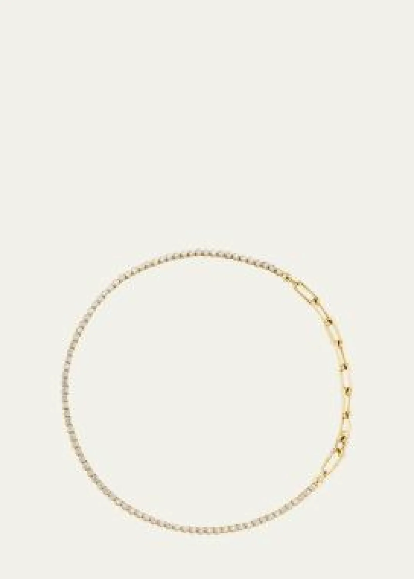 Uniform Object18K Yellow Gold Diamond Bezel and Chain Extender Necklace