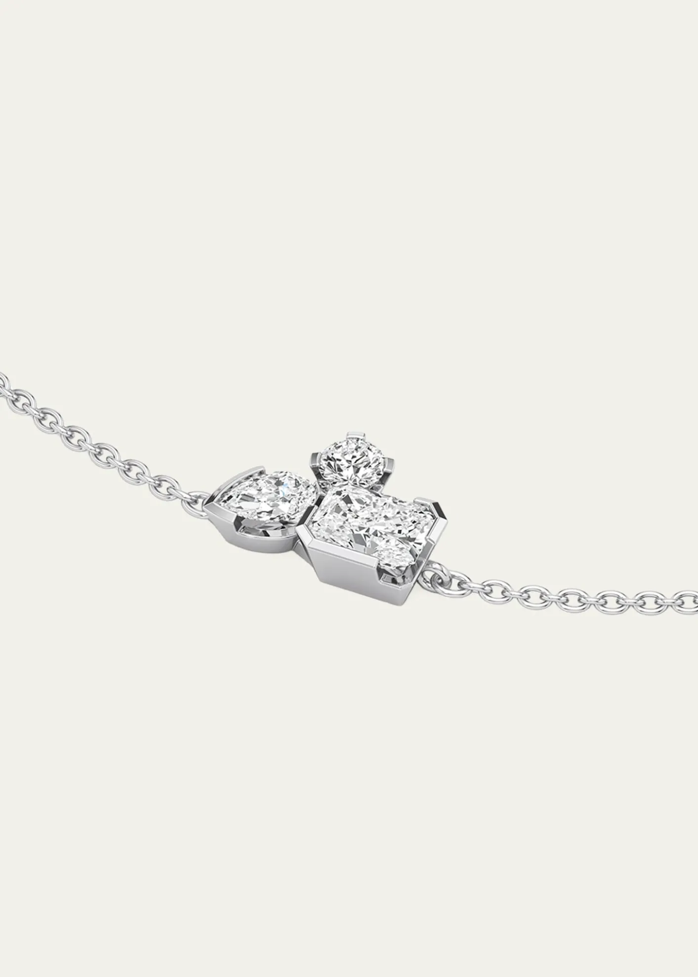 UnsaidMeta Lab-Grown Diamond Cluster Bracelet
