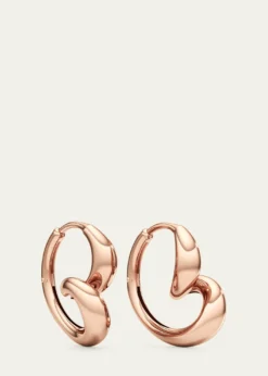 UnsaidWhirlwind Hoop Earrings in 18K Rose Gold