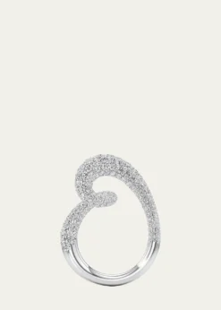 UnsaidWhirlwind Half Lab-Grown Diamond Pave Ring in 18K White Gold