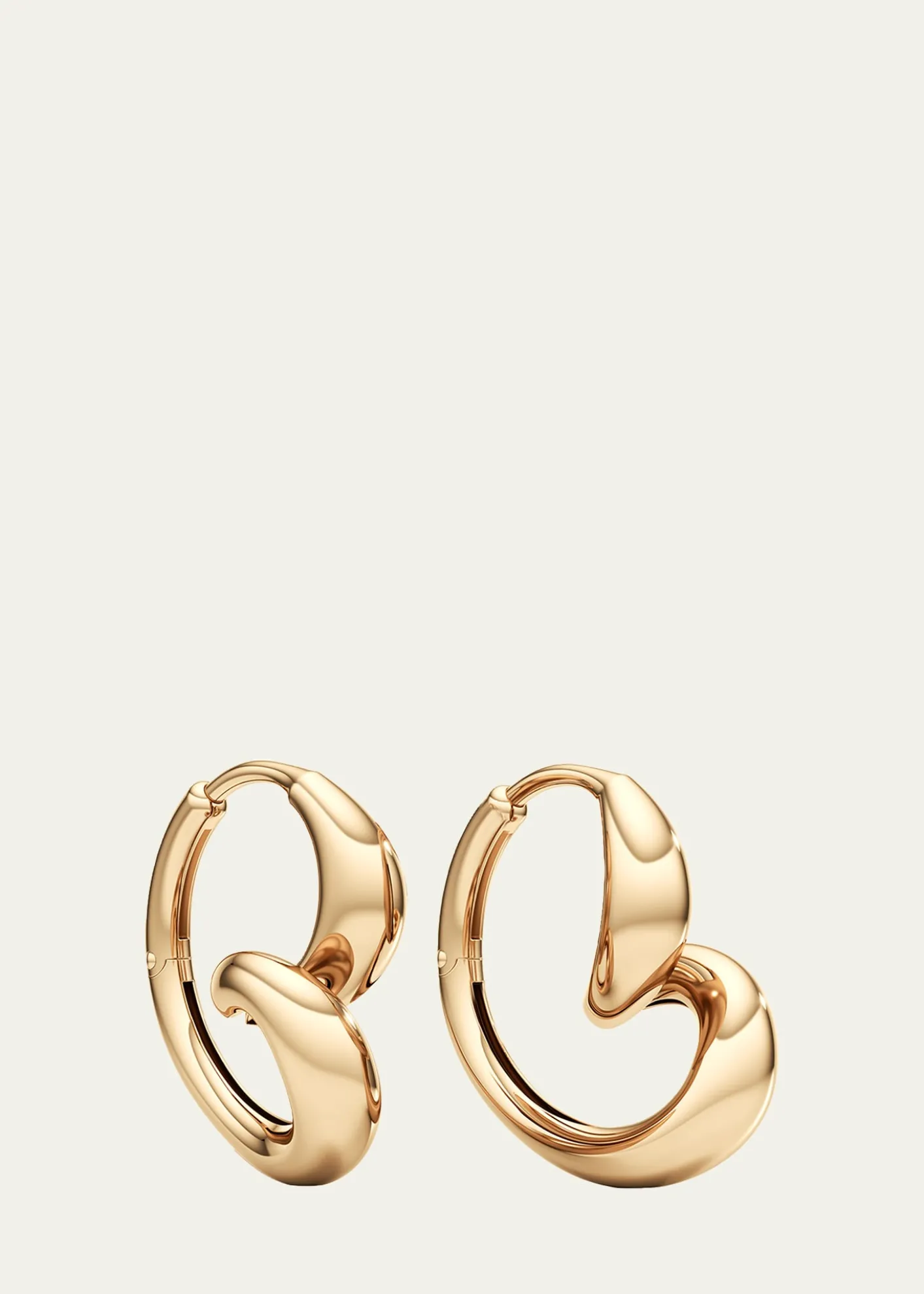 UnsaidWhirlwind Hoop Earrings in 18K Yellow Gold