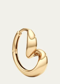UnsaidWhirlwind Hoop Earrings in 18K Yellow Gold