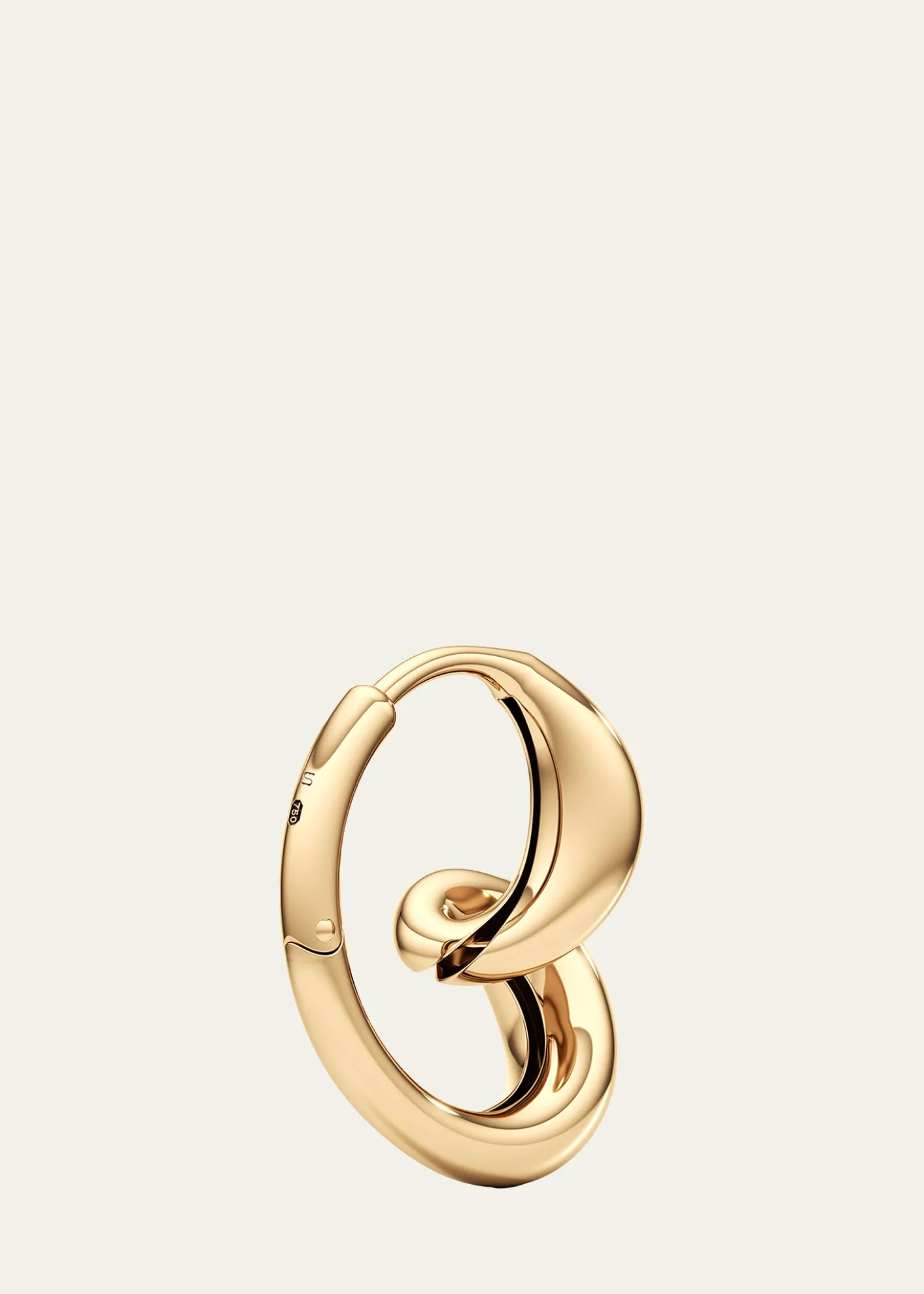 UnsaidWhirlwind Hoop Earrings in 18K Yellow Gold
