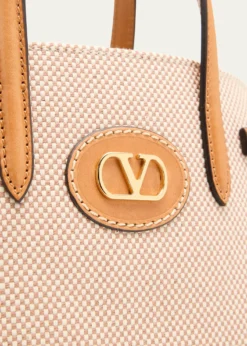 Valentino GaravaniAntibes Small Canvas Shopping Tote Bag