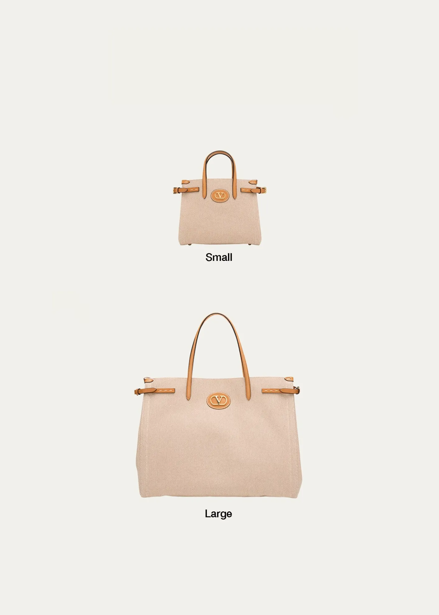 Valentino GaravaniAntibes Small Canvas Shopping Tote Bag