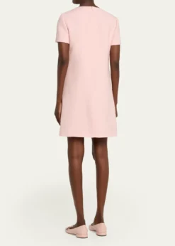 Valentino GaravaniBow Cutout Short-Sleeve Mini Dress