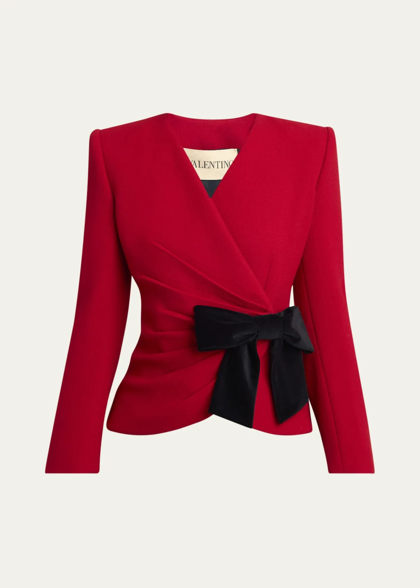 Valentino GaravaniBow Wrap Blazer Jacket