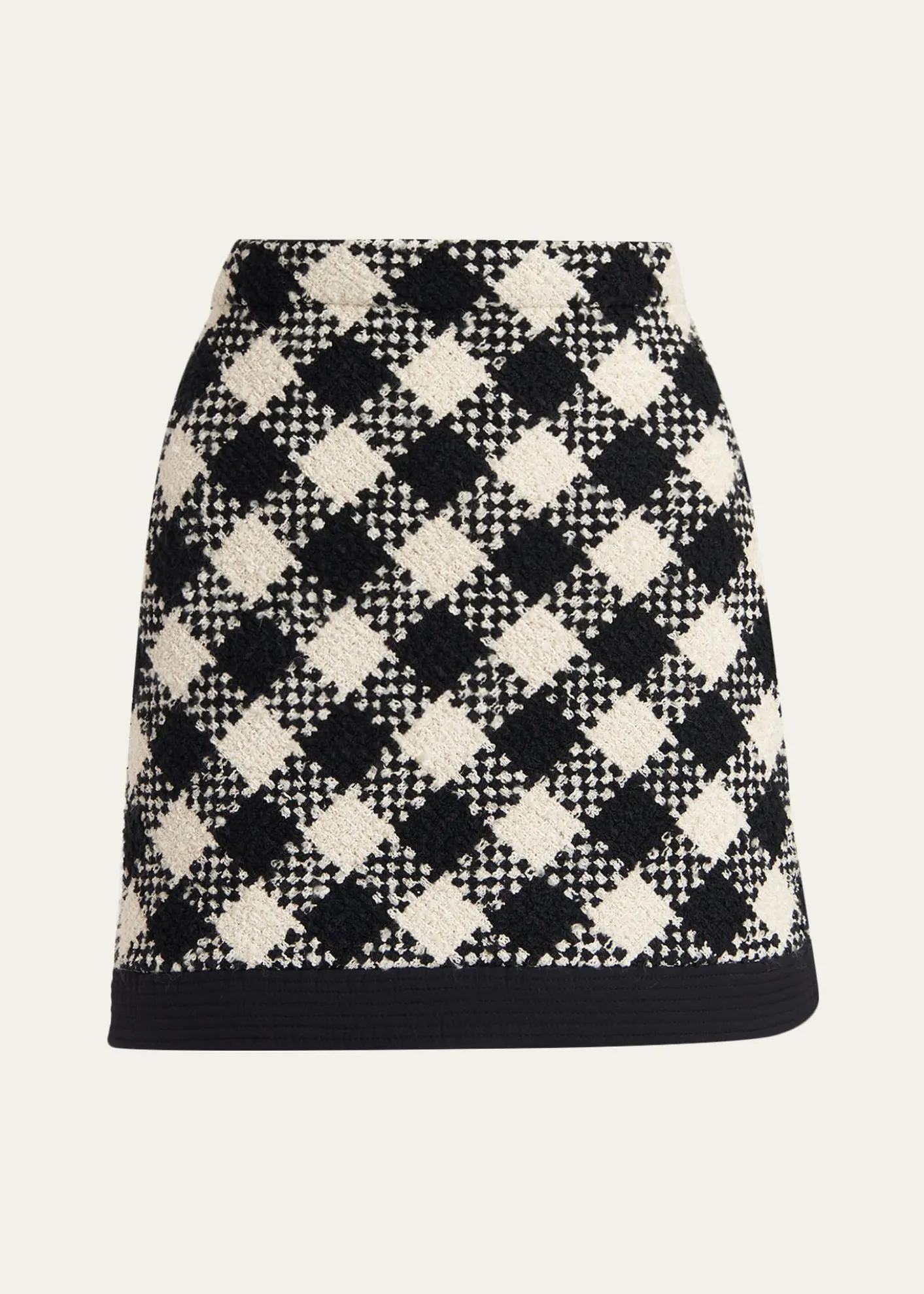 Valentino GaravaniBuffalo Check Tweed Mini Skirt