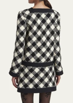 Valentino GaravaniBuffalo Check Tweed Single-Breasted Jacket