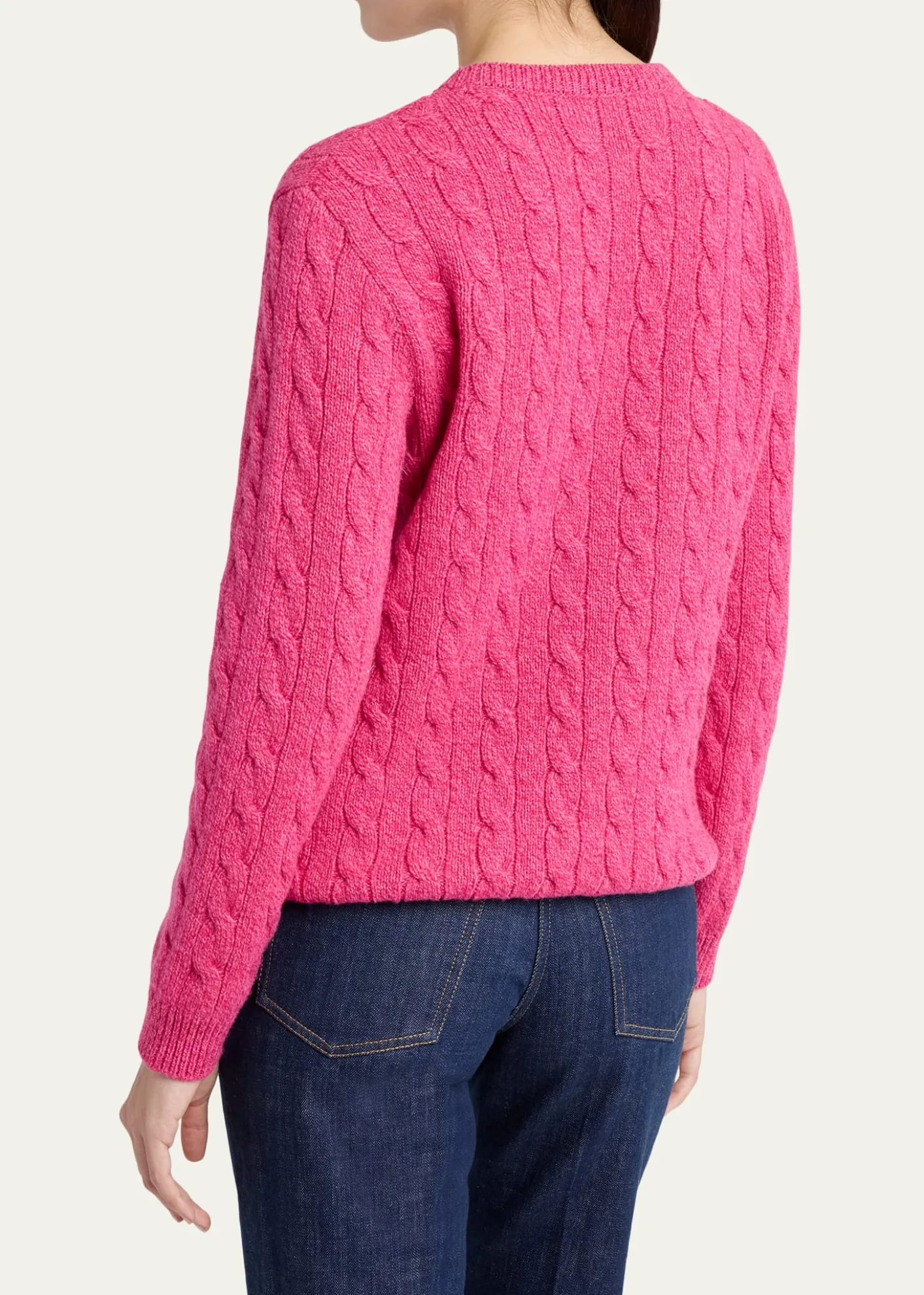 Valentino GaravaniCable Knit Crewneck Sweater