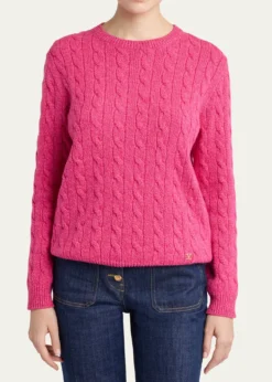 Valentino GaravaniCable Knit Crewneck Sweater