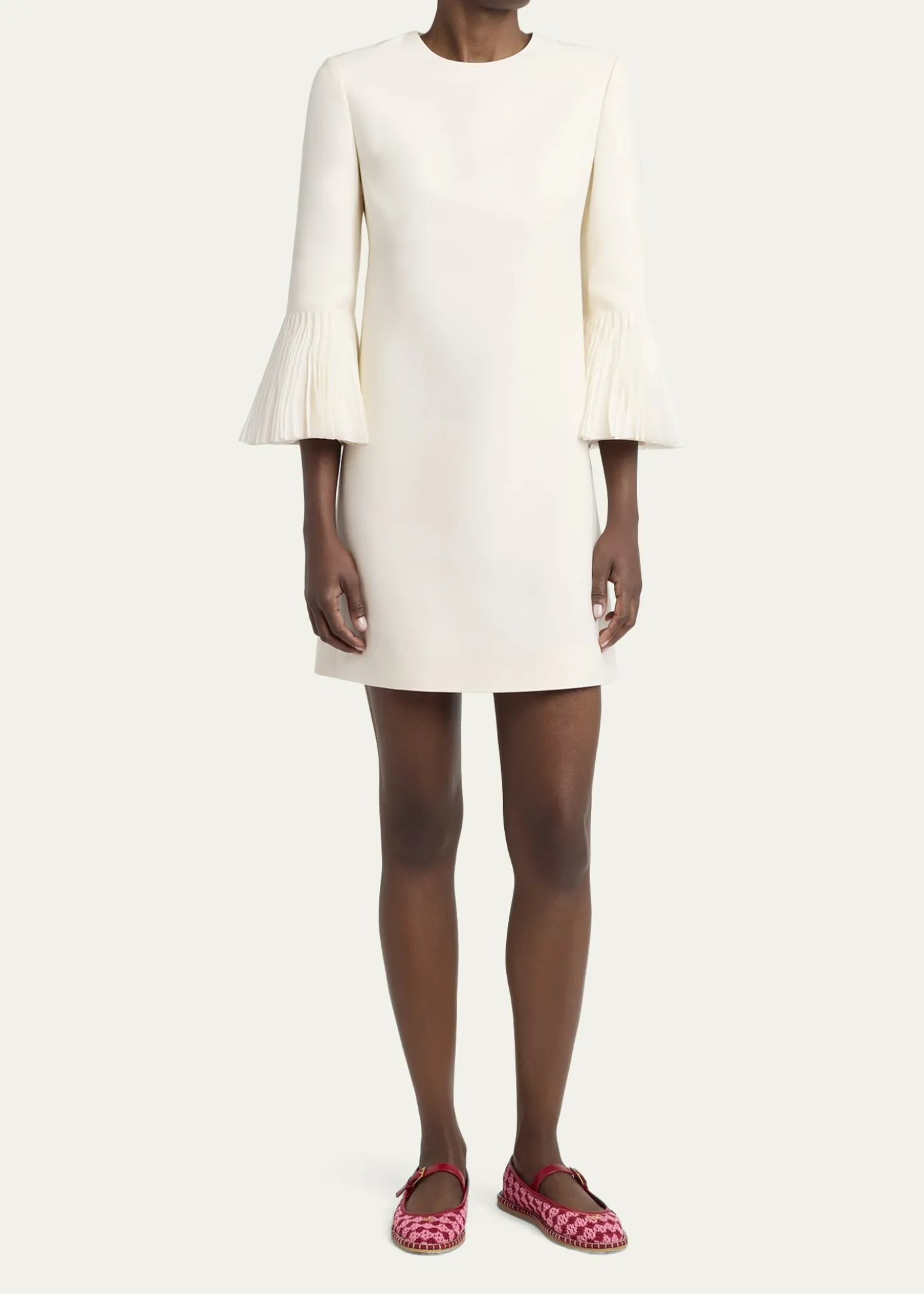 Valentino GaravaniCrochet Mary Jane Ballerina Flats