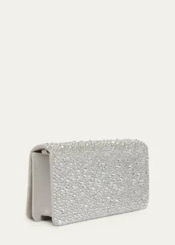 Valentino GaravaniCrystal VLogo Clutch Bag
