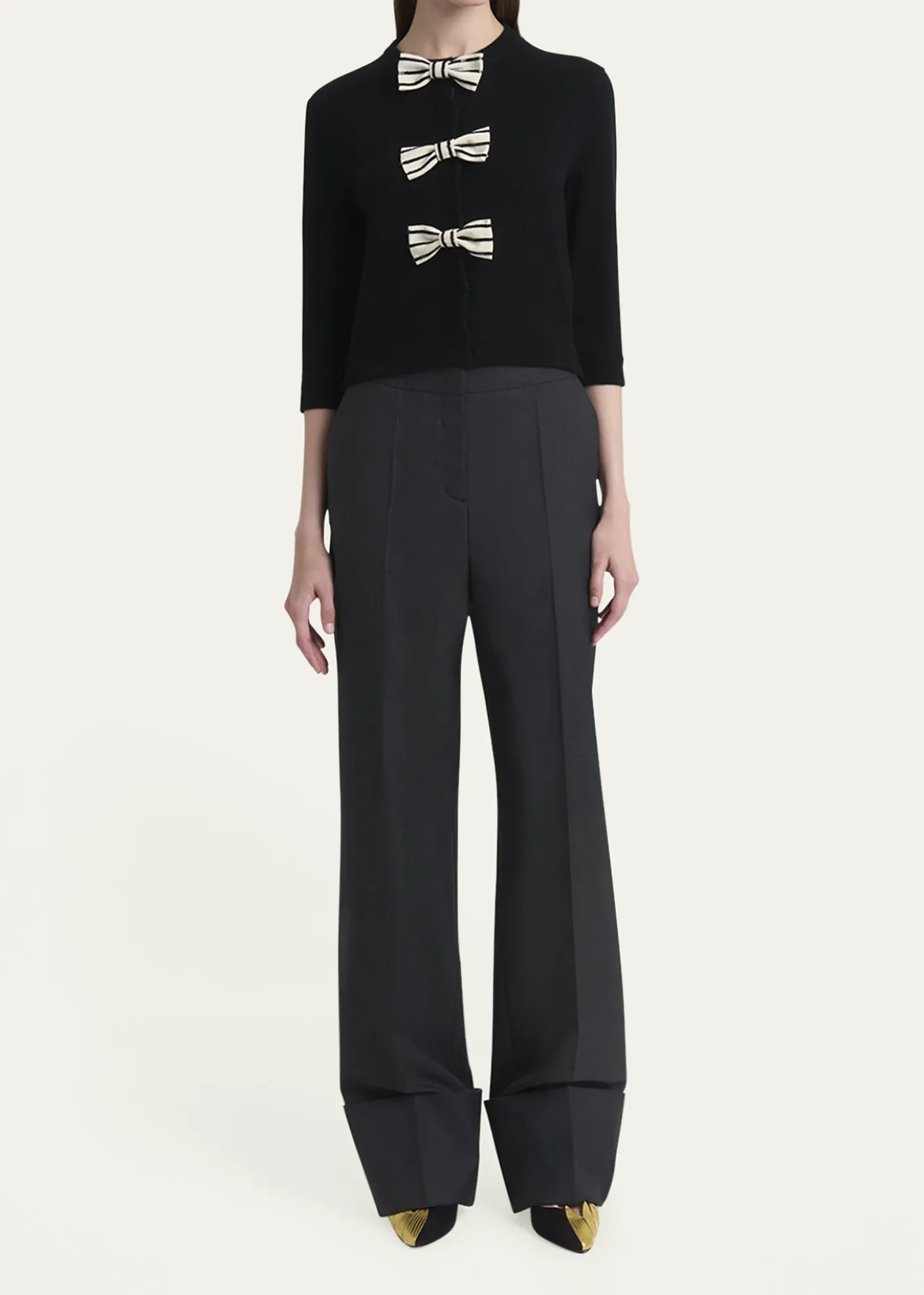 Valentino GaravaniCuffed Wool Trousers