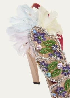 Valentino GaravaniDans Le Foyer Embellished Slingback Sandals