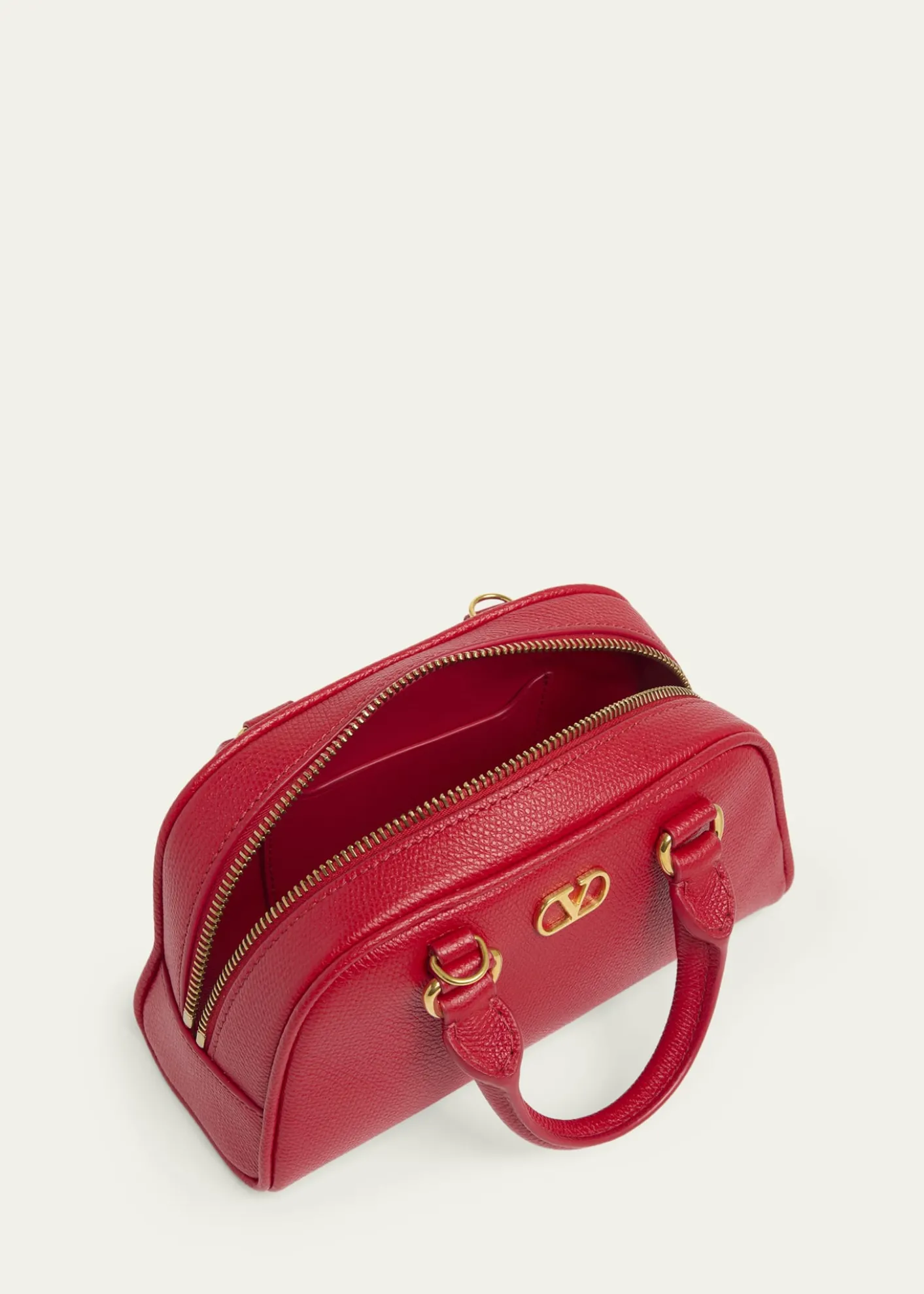 Valentino GaravaniDome Mini Leather Top-Handle Bag