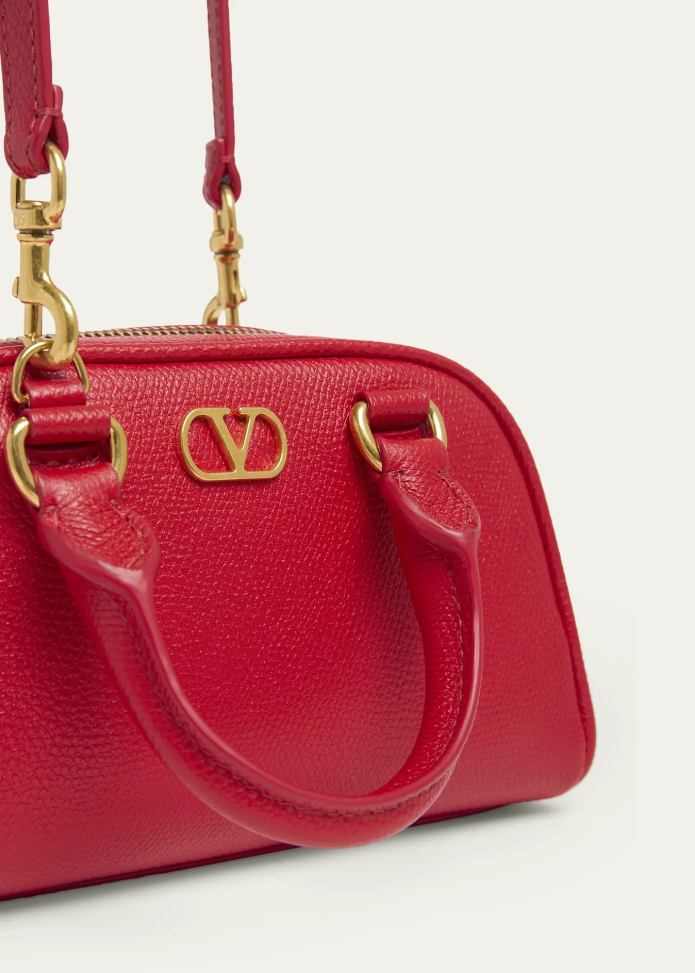 Valentino GaravaniDome Mini Leather Top-Handle Bag