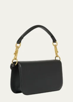 Valentino GaravaniLoco Studded VLOGO Small Leather Shoulder Bag