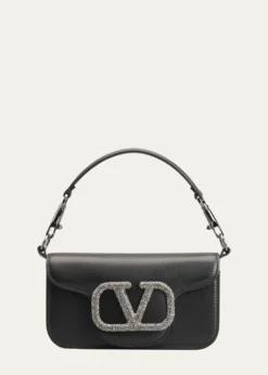 Valentino GaravaniLoco VLOGO Small Calfskin Shoulder Bag