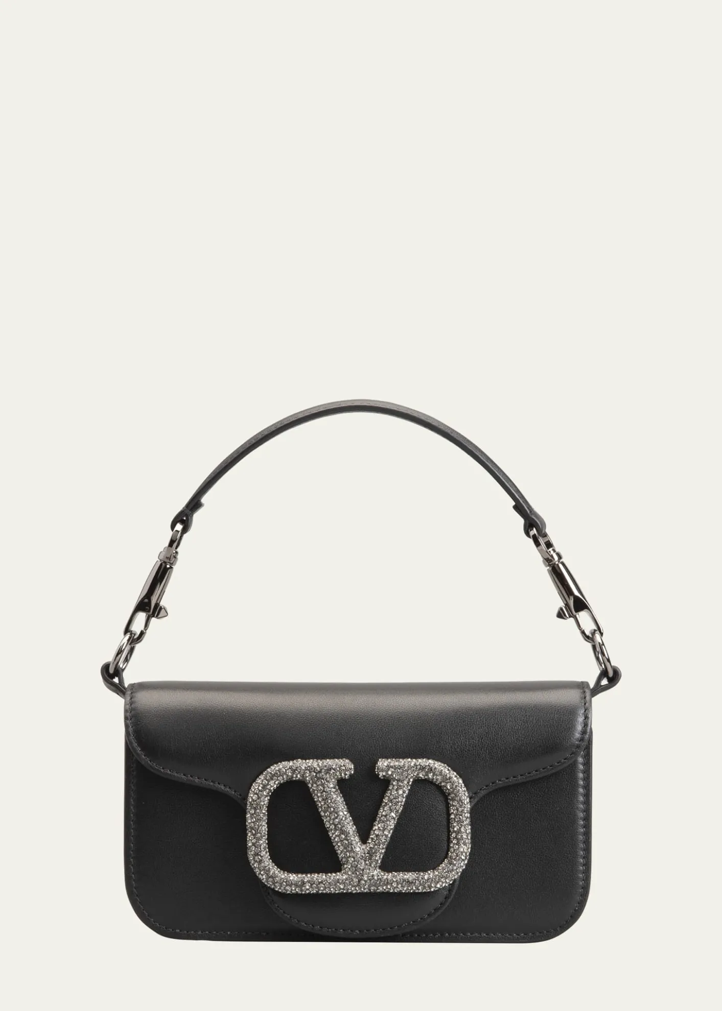 Valentino GaravaniLoco VLOGO Small Calfskin Shoulder Bag